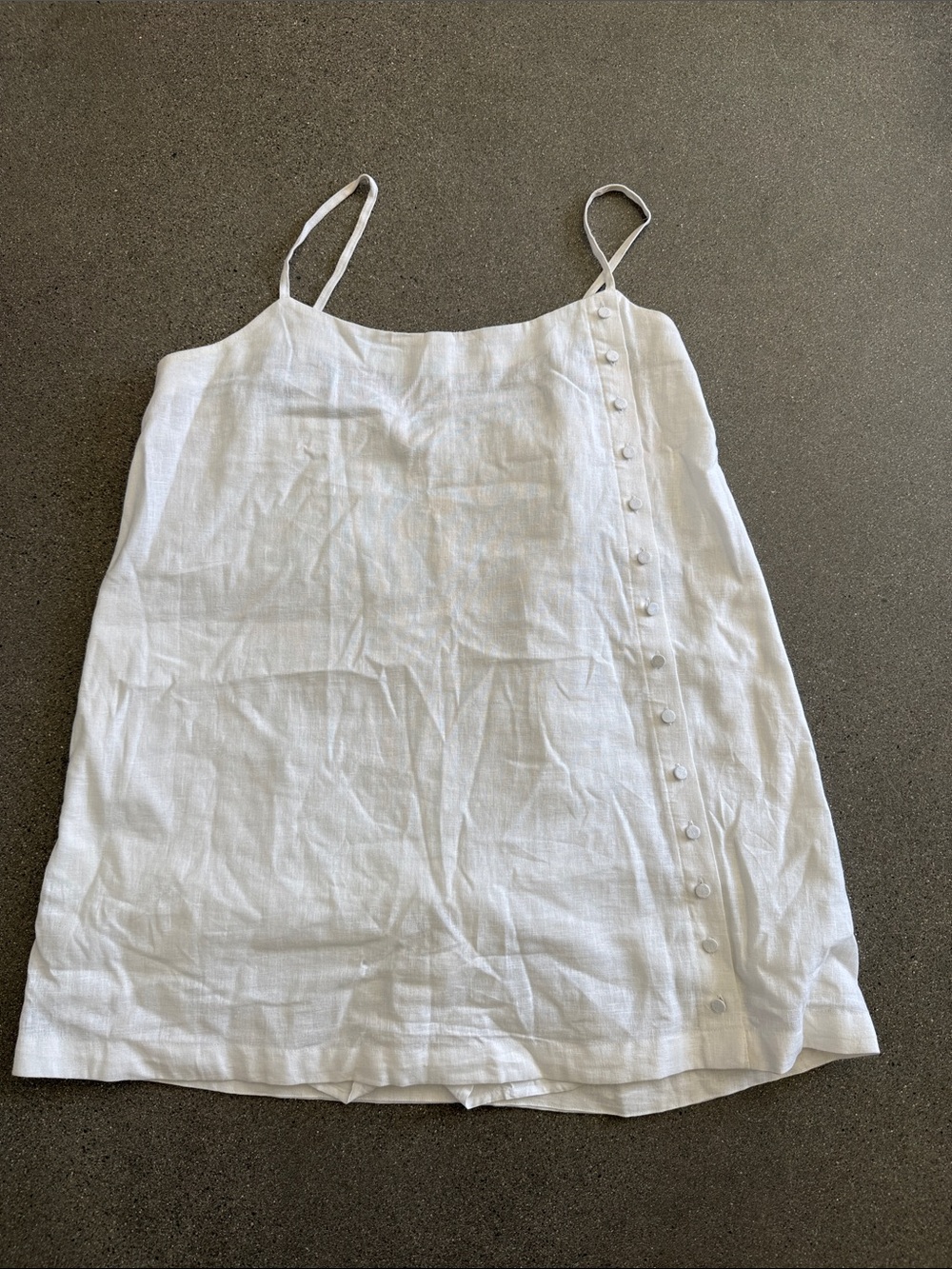 Abercrombie & Fitch White Linen Mini Dress